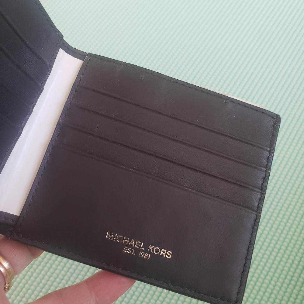 Michael Kors Soft Leather 8 Slot Wallet Dark Brown